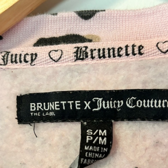 Brunette the Label-BRUNETTE PINK LEOPARD MIDDLE SISTER CREW - JUICY COUTURE - Picture 4 of 5